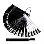 Tipfächer mit 48 Präsentations Stäbchen schwarz